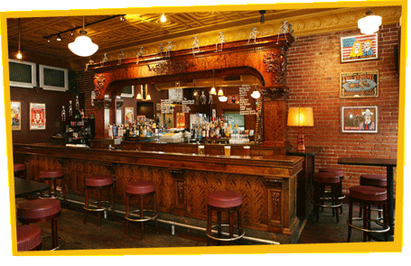 The restored c.1902 Brunswick San Juan bar at So Long Saloon